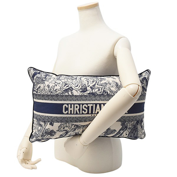 クリスチャンディオール ブランド小物 レディース レクタンギュラー クッション トワル ドゥ ジュイ Christian Dior 中古