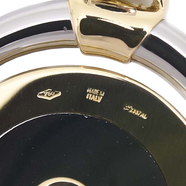 ブルガリ ペンダント メンズ レディース ホロスコープ うお座 ペンダントトップ ステンレス ゴールド BVLGARI SS 750YG 中古