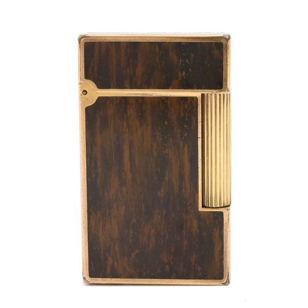 デュポン ライター メンズ ローラガスライター ライン2 マーブルラッカー ゴールド S.T.Dupont 中古