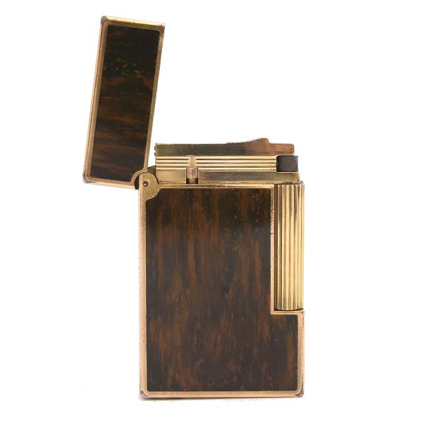 デュポン ライター メンズ ローラガスライター ライン2 マーブルラッカー ゴールド S.T.Dupont 中古