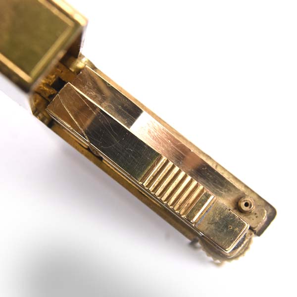 デュポン ライター メンズ ローラガスライター ライン2 マーブルラッカー ゴールド S.T.Dupont 中古