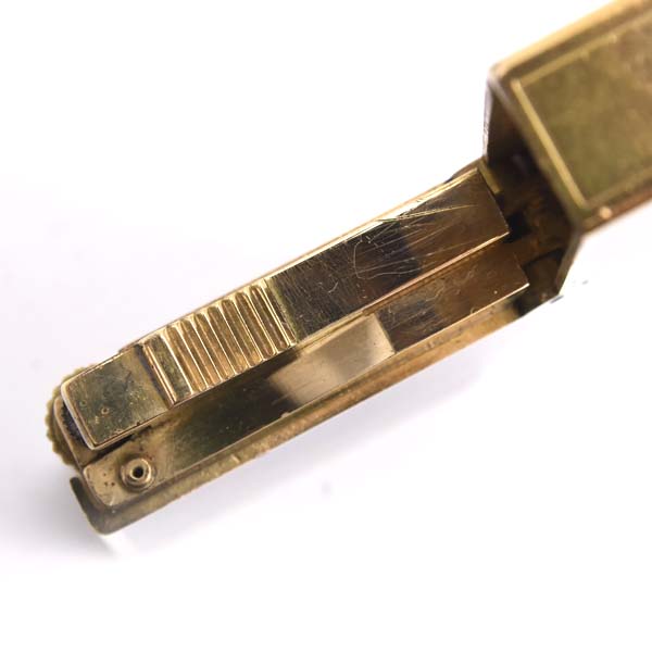 デュポン ライター メンズ ローラガスライター ライン2 マーブルラッカー ゴールド S.T.Dupont 中古