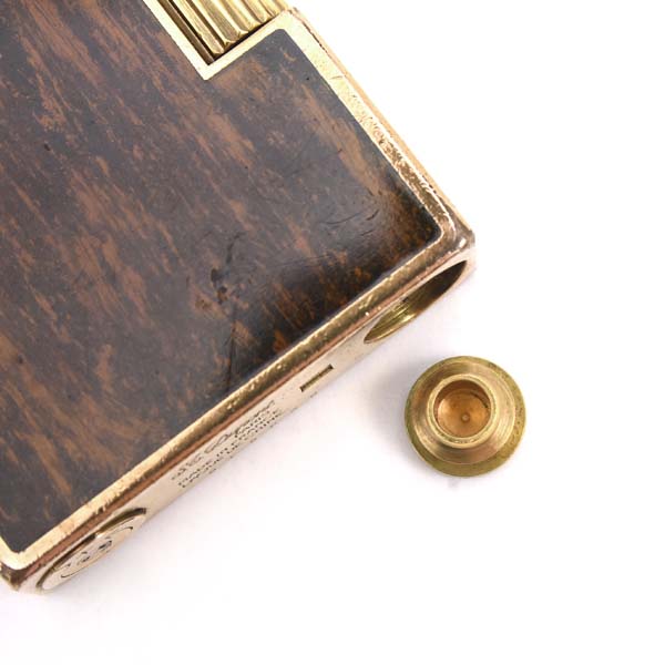 デュポン ライター メンズ ローラガスライター ライン2 マーブルラッカー ゴールド S.T.Dupont 中古