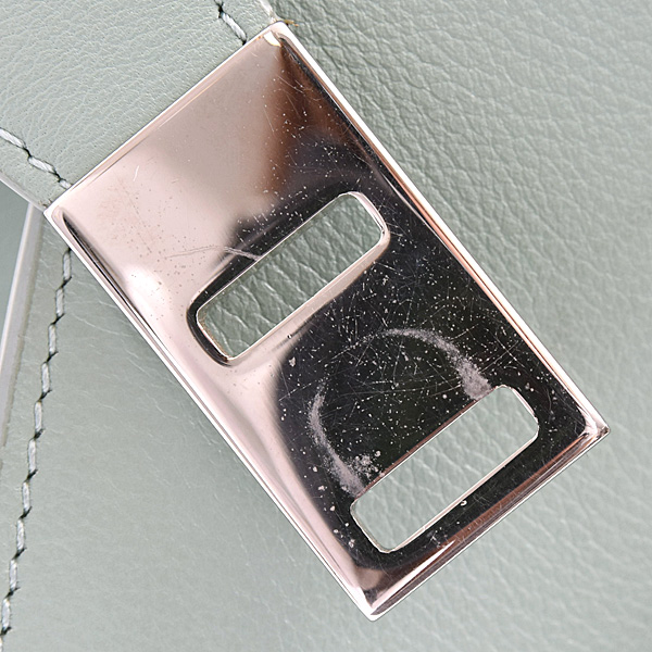 フェラガモ バッグ レディース ガンチーニ ハグ ハンドバッグ XS 2WAY ブルーグリーン系 カーフ FERRAGAMO 215975 中古