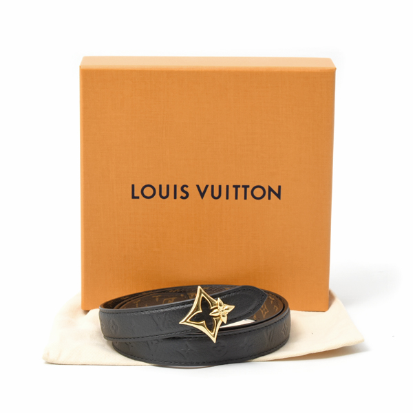 ルイヴィトン 服飾小物 レディース ベルト フラワーグラム 30MM リバーシブル M8373U Louis Vuitton 中古