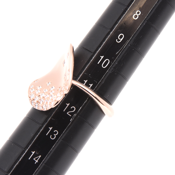 ミキモト 指輪 レディース レ ペタル ドゥ ギンザ ダイヤ リング D0.39ct 11号 ピンクゴールド MIKIMOTO 750PG 中古