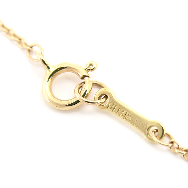 ティファニー ネックレス レディース ティアドロップ ダイヤ ペンダント エルサペレッティ イエローゴールド 750YG TIFFANY 中古