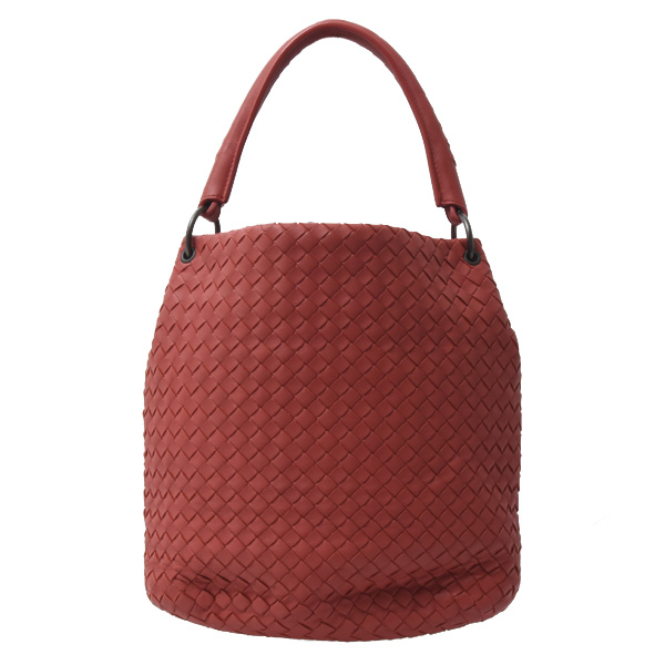ボッテガヴェネタ バッグ レディース イントレチャート ワンショルダーバッグ レッド系 BOTTEGA VENETA 255690 中古