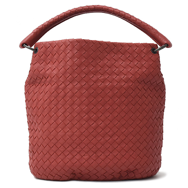 ボッテガヴェネタ バッグ レディース イントレチャート ワンショルダーバッグ レッド系 BOTTEGA VENETA 255690 中古