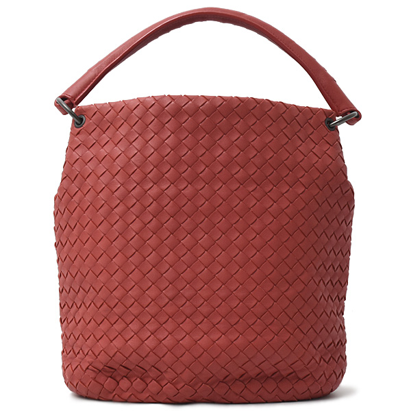 ボッテガヴェネタ バッグ レディース イントレチャート ワンショルダーバッグ レッド系 BOTTEGA VENETA 255690 中古