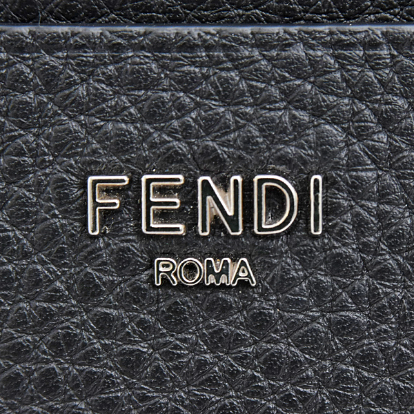 フェンディ 財布 メンズ レディース セレリア カードケース カーフ ブラック カード入れ パスケース 定期入れ FENDI 7M0164 AP3B 中古