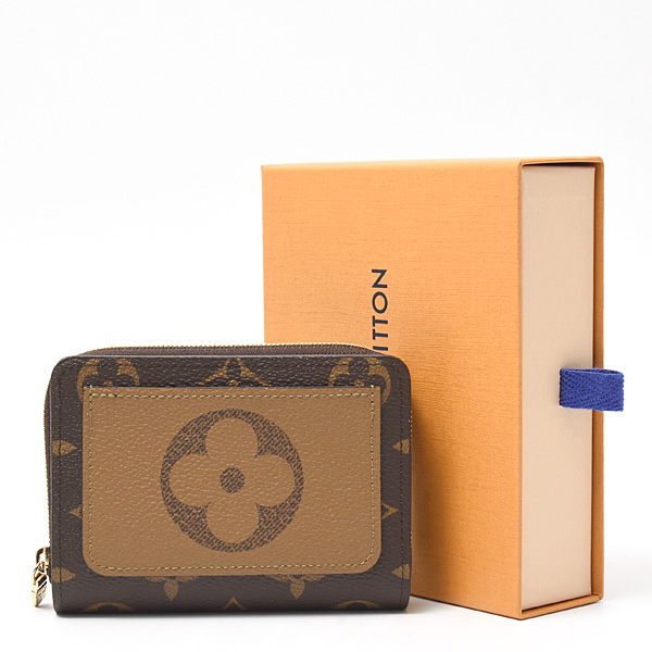ルイヴィトン 財布 レディース モノグラムリバース ポルトフォイユ ルー ファスナー付き2つ折り Louis Vuitton M81461 未使用展示品