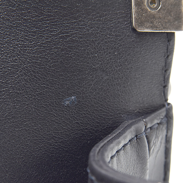 シャネル バッグ レディース ボーイシャネル トップハンドル 2WAYチェーンショルダーバッグ マトラッセ レザー ネイビー CHANEL 中古