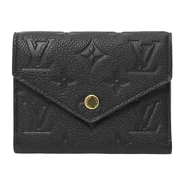 ルイヴィトン 財布 レディース モノグラムアンプラント ポルトフォイユ ヴィクトリーヌ ノワール Louis Vuitton M64060 未使用展示品