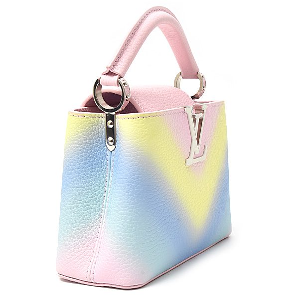 ルイヴィトン バッグ レディース トリヨンレザー カプシーヌ MINI ミニ 2WAYショルダー ピンク×マルチ Louis Vuitton M57503 中古