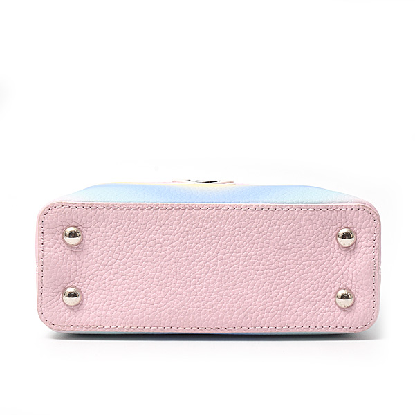 ルイヴィトン バッグ レディース トリヨンレザー カプシーヌ MINI ミニ 2WAYショルダー ピンク×マルチ Louis Vuitton M57503 中古