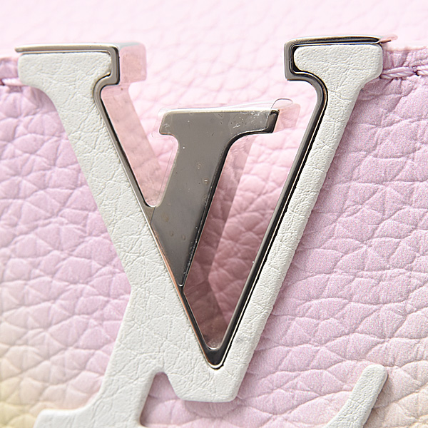 ルイヴィトン バッグ レディース トリヨンレザー カプシーヌ MINI ミニ 2WAYショルダー ピンク×マルチ Louis Vuitton M57503 中古