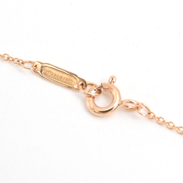 ティファニー ネックレス レディース クラウンキー ダイヤ ネックレス ピンクゴールド TIFFANY 750PG 中古