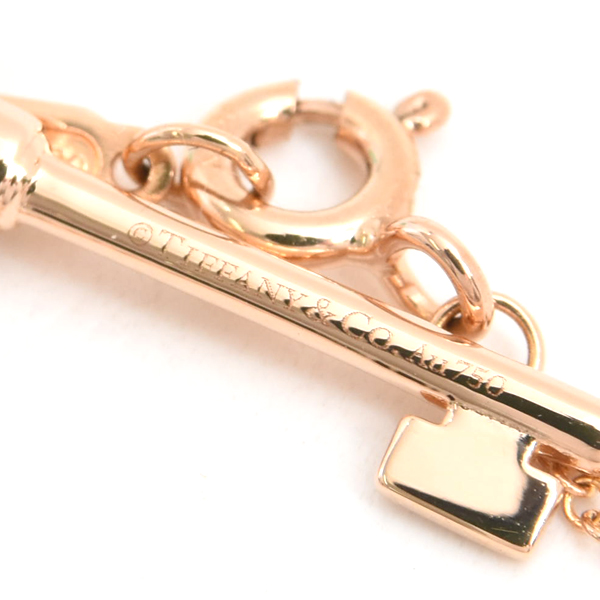 ティファニー ネックレス レディース クラウンキー ダイヤ ネックレス ピンクゴールド TIFFANY 750PG 中古