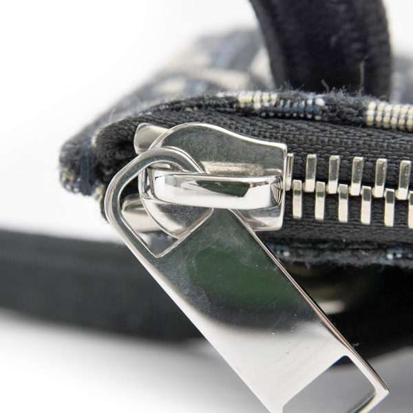 ディオール バッグ メンズ クラッチバッグ セカンドバッグ オブリーグ ジャガード レザー ネイビー Dior 中古