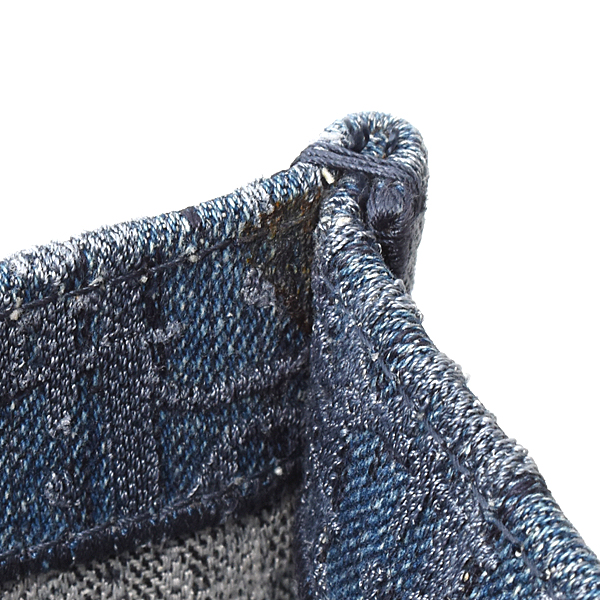 クリスチャンディオール バッグ メンズ レディース ブックトート ラージ トートバッグ デニム ブルー系 Christian Dior M1286ZWA 中古