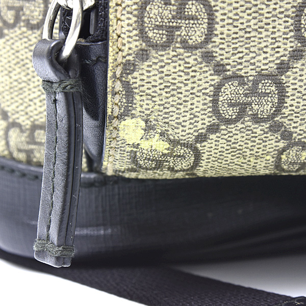 グッチ バッグ レディース メンズ GGスプリーム バックパック リュック コーティングキャンバス カーキ GUCCI 429020 中古