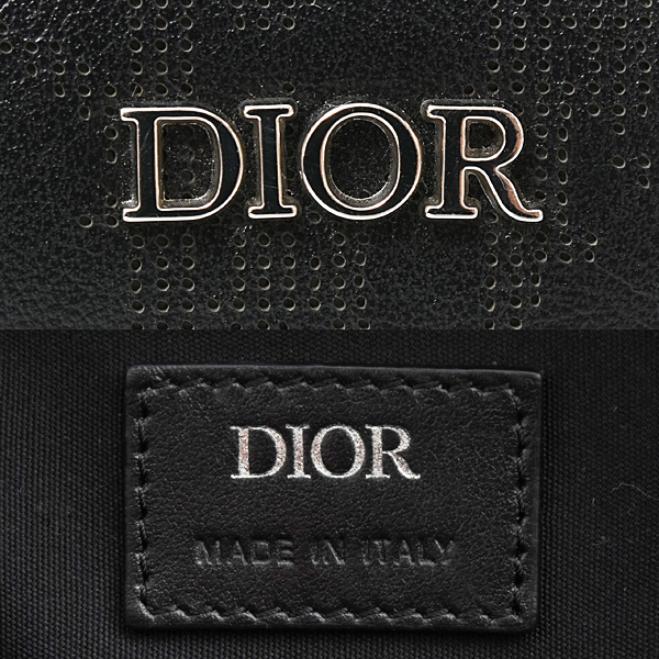 クリスチャンディオール バッグ メンズ レディース オブリーク ギャラクシー サファリ メッセンジャーバッグ  ブラック Christian Dior  中古