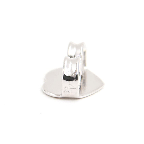 ポンテヴェキオ ピアス レディース ハートモチーフ ダイヤ フープ D0.15ct×2 ホワイトゴールド 750WG PONTE VECCHIO 中古