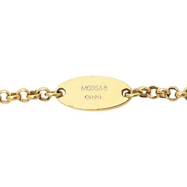ルイヴィトン ネックレス レディース コリエプティットマル モノグラム トラックモチーフ GP ゴールド M00568 Louis Vuitton 中古