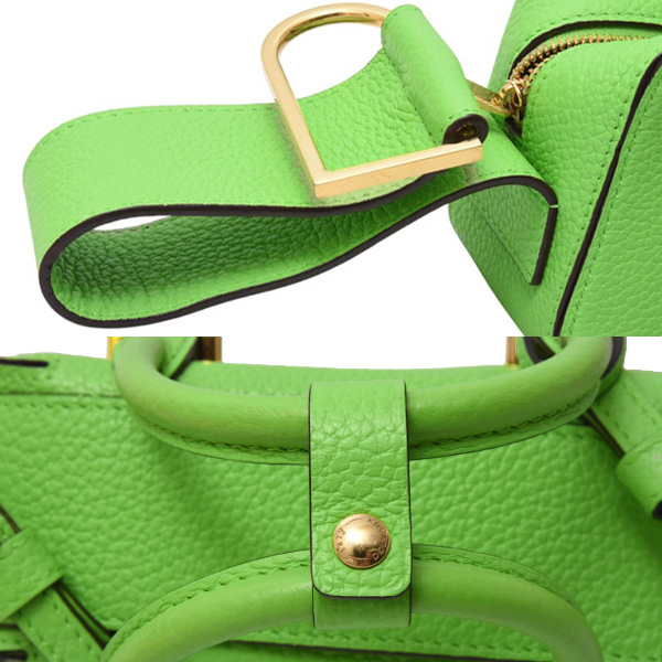 デルヴォー バッグ レディース クールボックス ナノ ソフトグレインレザー アロエ Delvaux AA0567AQY 中古
