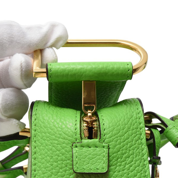 デルヴォー バッグ レディース クールボックス ナノ ソフトグレインレザー アロエ Delvaux AA0567AQY 中古