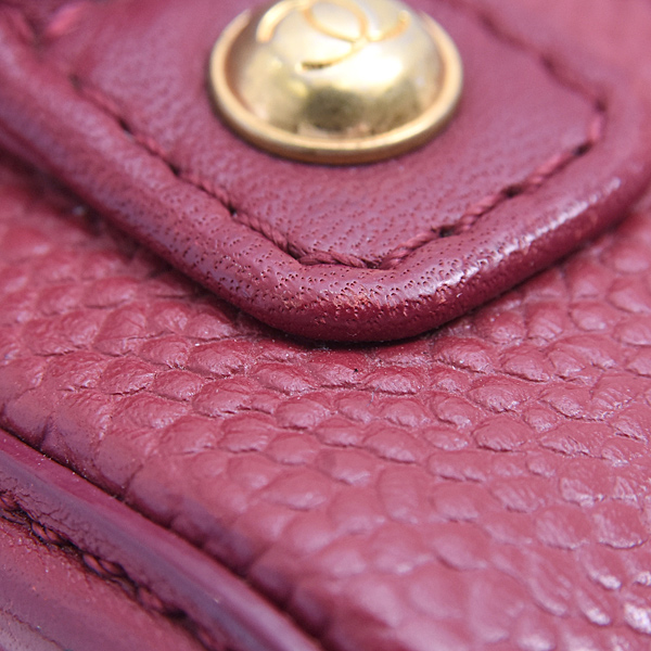 シャネル バッグ レディース CCフィリグリー スモールバニティ チェーンショルダー キャビアスキン ボルドー CHANEL A93343 中古