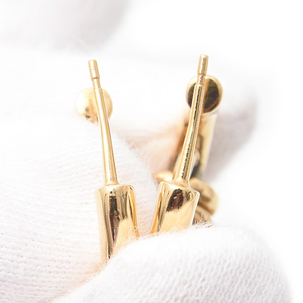 シャネル ピアス レディース ココマーク リーフモチーフピアス クリアストーン フープ メタル B22 CHANEL 中古