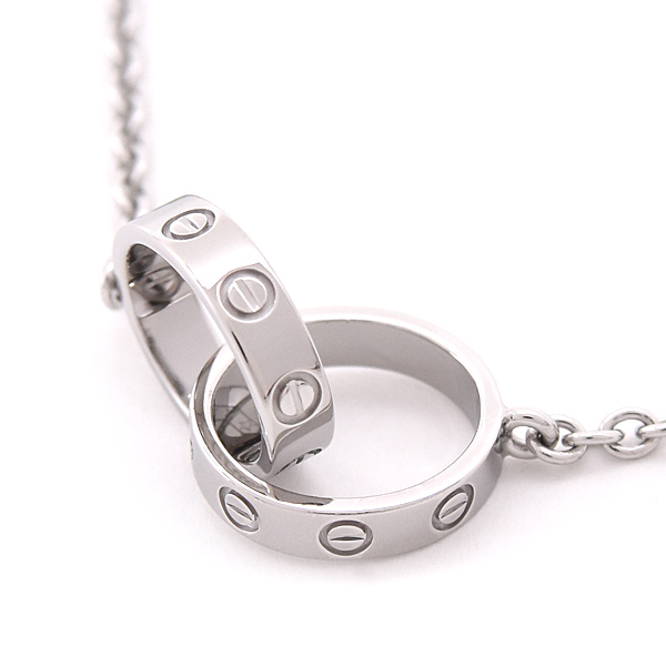 カルティエ ネックレス レディース ベビーラブ ホワイトゴールド 750WG Cartier 中古