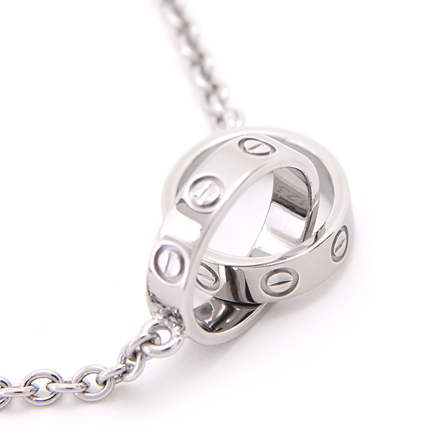 カルティエ ネックレス レディース ベビーラブ ホワイトゴールド 750WG Cartier 中古