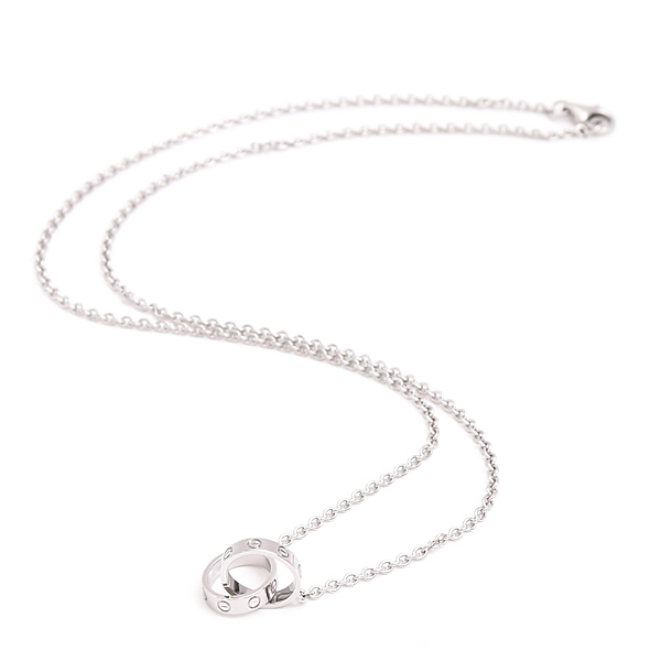 カルティエ ネックレス レディース ベビーラブ ホワイトゴールド 750WG Cartier 中古