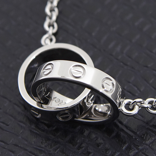 カルティエ ネックレス レディース ベビーラブ ホワイトゴールド 750WG Cartier 中古