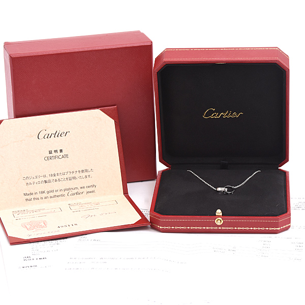 カルティエ ネックレス レディース ベビーラブ ホワイトゴールド 750WG Cartier 中古