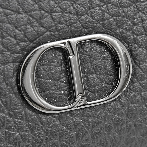 クリスチャンディオール 財布 メンズ CD Icon 2つ折りウォレット 札入れ 二つ折り ブラック カーフ Christian Dior 2ESBH027CDI 中古