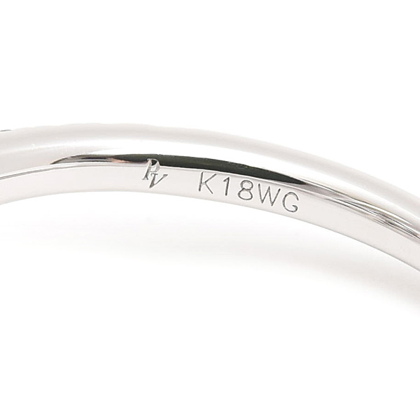 ポンテヴェキオ 指輪 レディース フラワーモチーフ ダイヤ リング D0.26ct 9号 ホワイトゴールド K18WG Ponte Vecchio 中古