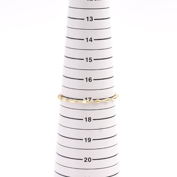 ティファニー ブレスレット レディース ティアドロップ ブレスレット イエローゴールド TIFFANY 750YG 中古