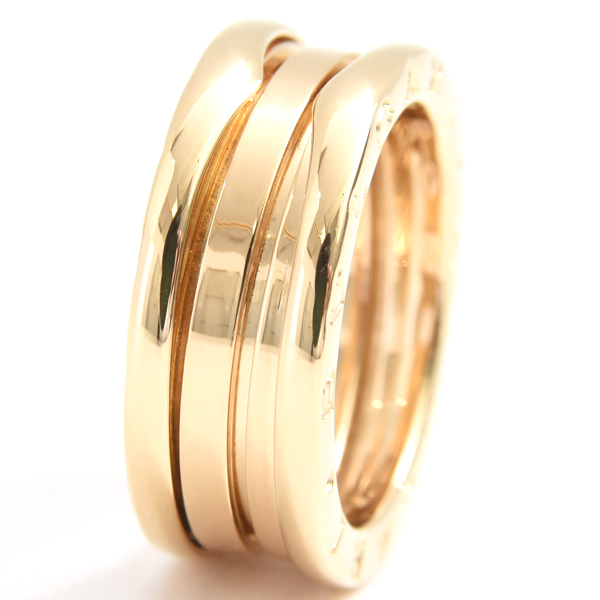 ブルガリ 指輪 レディース ビー ゼロワン B-ZERO1 リング 56号 イエローゴールド BVLGARI 750YG 中古