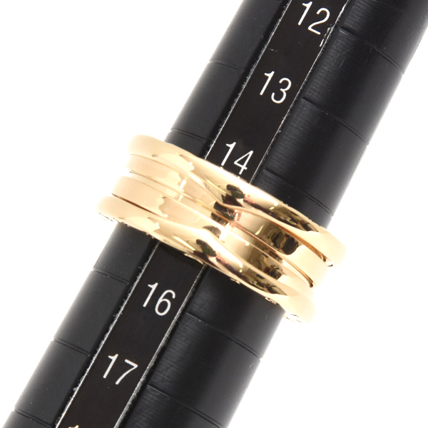 ブルガリ 指輪 レディース ビー ゼロワン B-ZERO1 リング 56号 イエローゴールド BVLGARI 750YG 中古