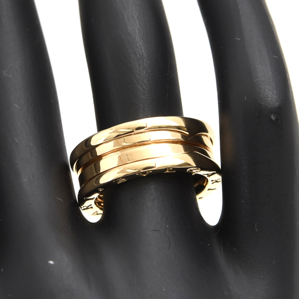 ブルガリ 指輪 レディース ビー ゼロワン B-ZERO1 リング 56号 イエローゴールド BVLGARI 750YG 中古