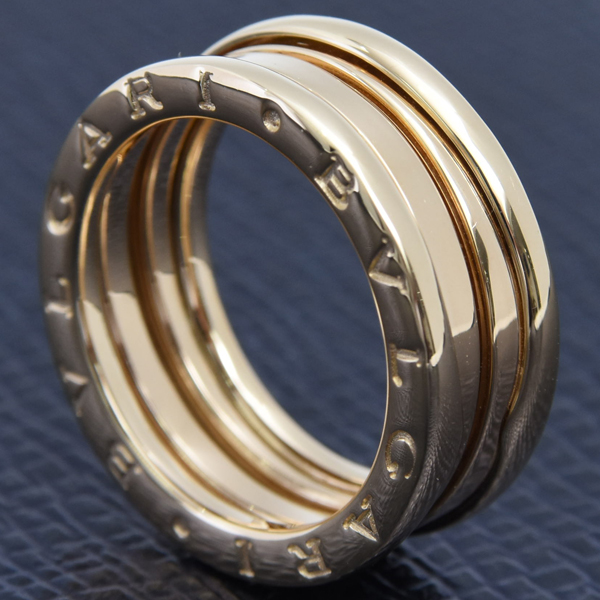 ブルガリ 指輪 レディース ビー ゼロワン B-ZERO1 リング 56号 イエローゴールド BVLGARI 750YG 中古
