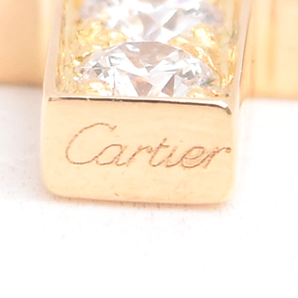 カルティエ ペンダント レディース スモールクロス ダイヤモンド ペンダント イエローゴールド Cartier 750YG 中古