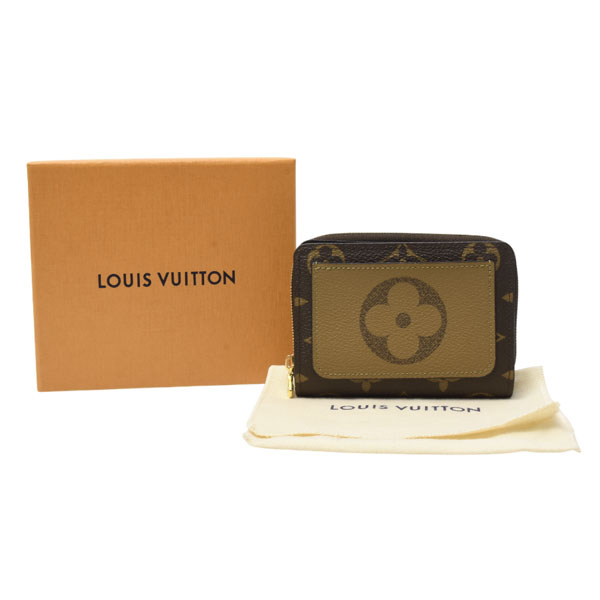 ルイヴィトン 財布 レディース ポルトフォイユ ルー モノグラムリバース 二つ折り財布 M81461 Louis Vuitton 中古