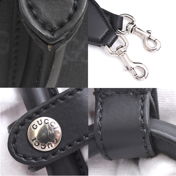 グッチ バッグ メンズ レディース GGスプリーム ミニトート ショルダーバッグ 2WAY ブラック GUCCI 696010 中古