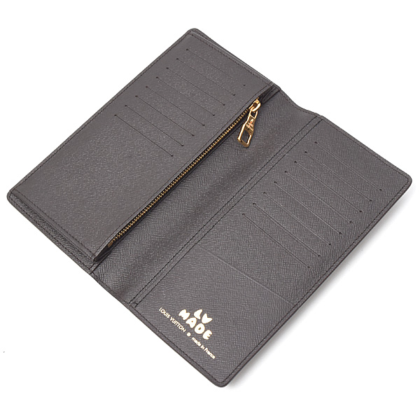 ルイヴィトン 財布 レディース メンズ モノグラムストライプ ポルトフォイユブラザ 長財布 NIGOコラボ Louis Vuitton M81008 中古