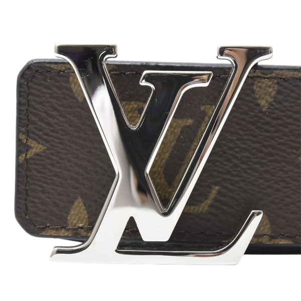 ルイヴィトン ベルト メンズ LV イニシャル モノグラム 40MM 95cm リバーシブル ブラック M9821V Louis Vuitton 中古